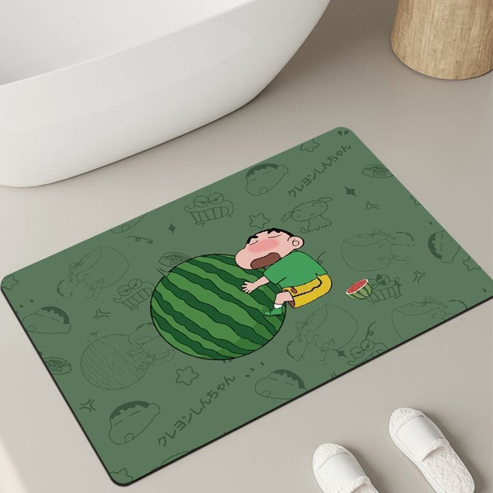 Playful Cartoon Bath Mat Kalsten