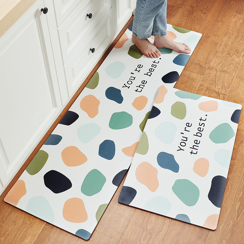 Floral Patterned Kitchen Comfort Mat