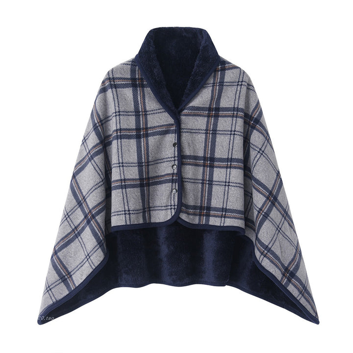Ladies Cozy and Fashionable Blanket with Checkered Pattern Kalsten