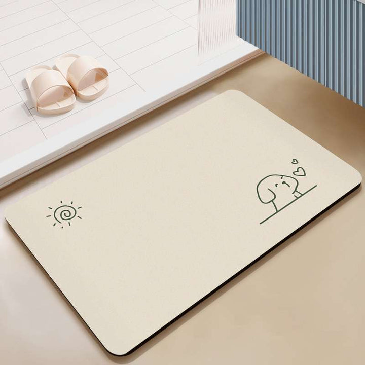 Cute Dog-Themed Floor Mat