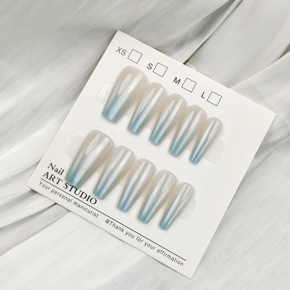 Artificial nail tips with shimmering design Kalsten
