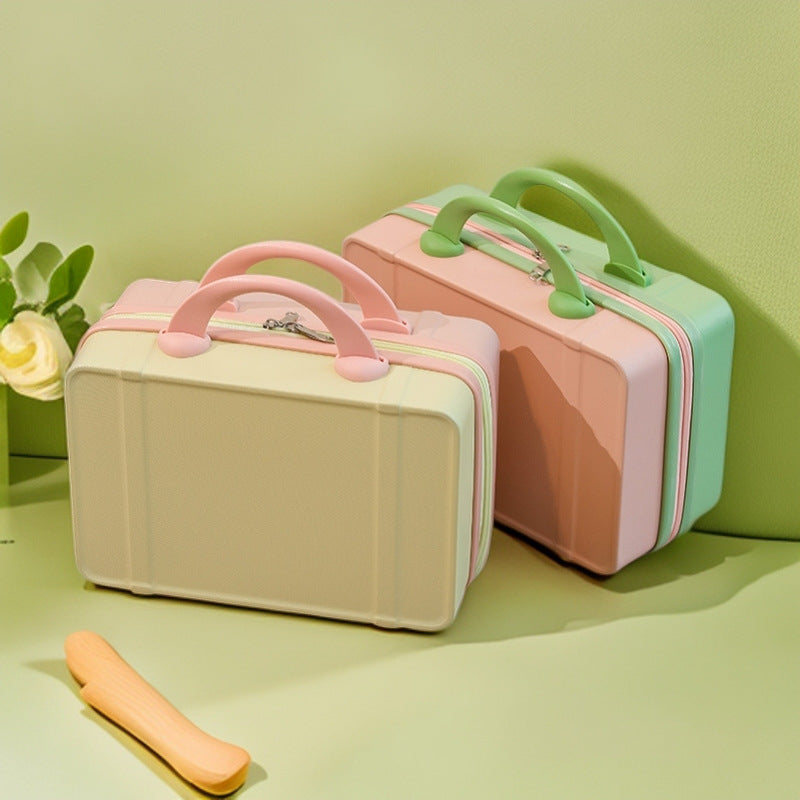 compact hard-shell cosmetic and travel vanity case with dual top handles Kalsten