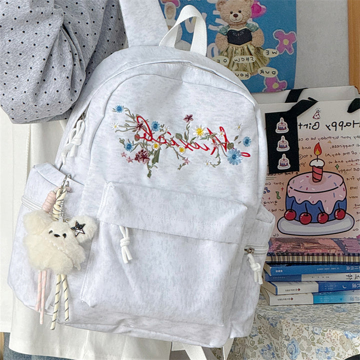Stylish Embroidered Multi-Pocket Backpack Kalsten