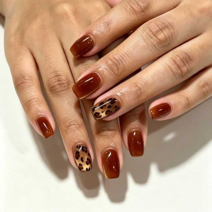 Classic Square-Shaped Press-On Nails
