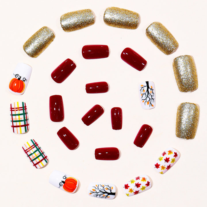 Seasonal Thanksgiving Nail Art Kalsten