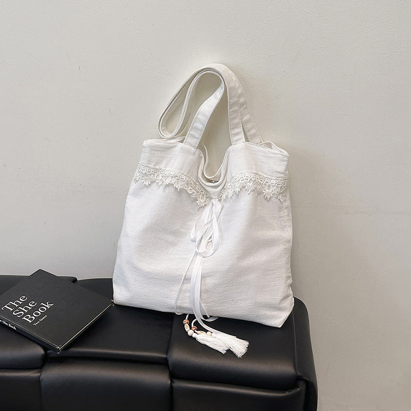 Chic Embroidered Shoulder Tote Bag Kalsten