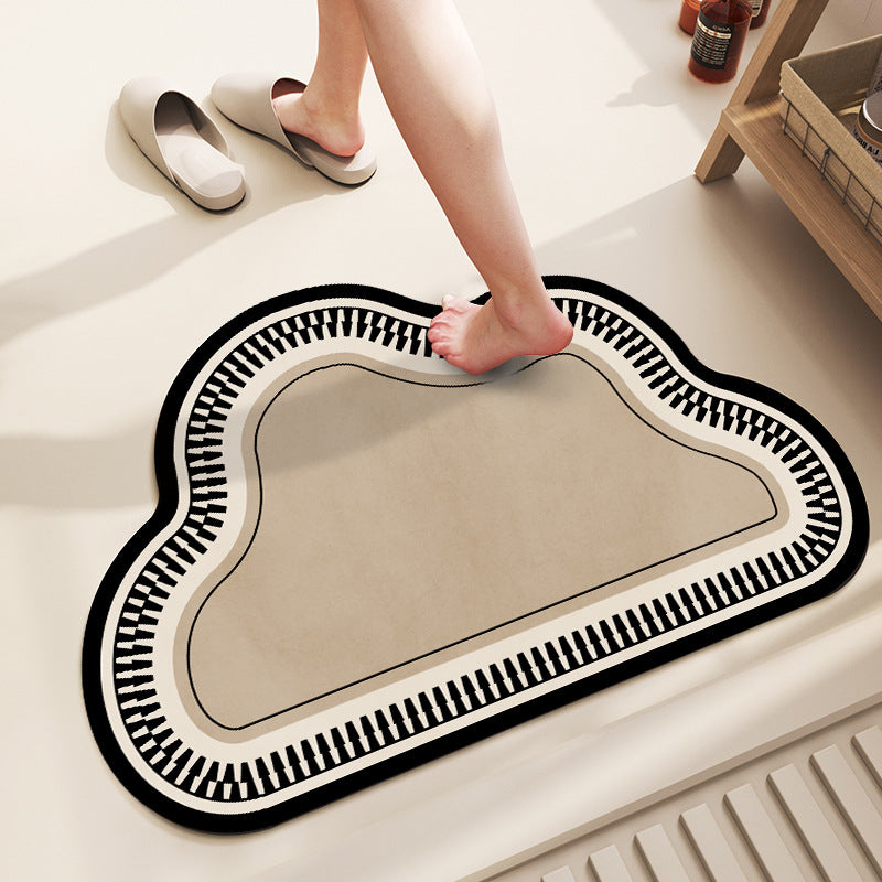 Soft Cloud-Shaped Bath Mat