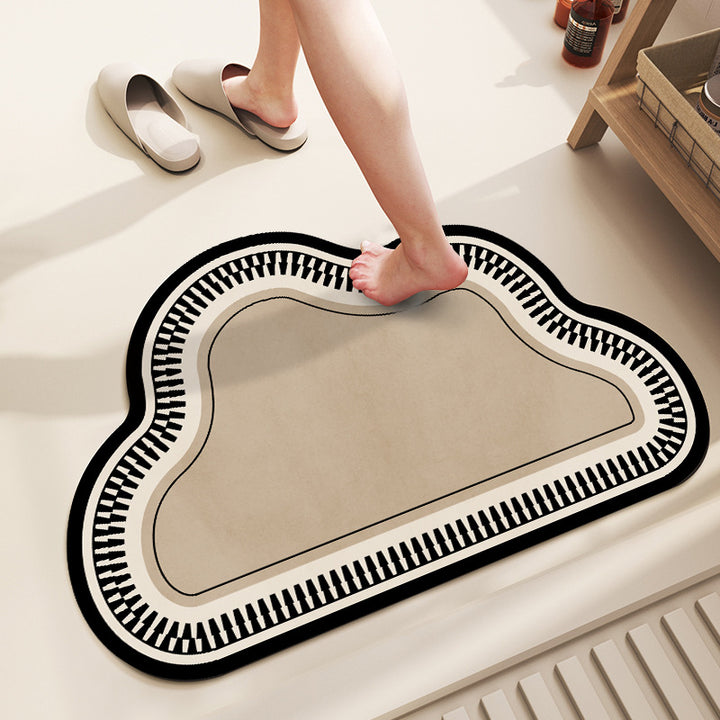 Soft Cloud-Shaped Bath Mat