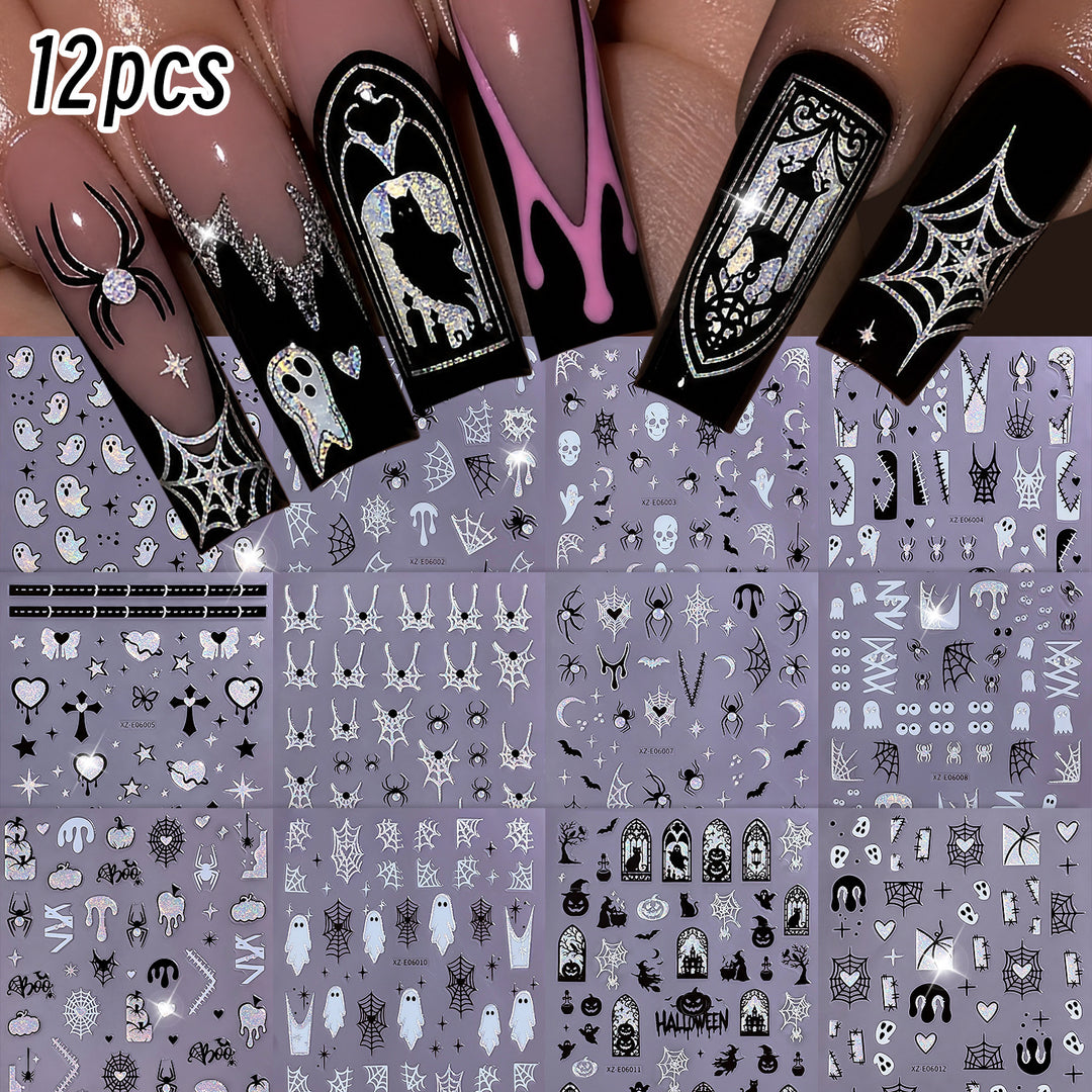 Halloween-Themed Nail Art Sticker Set  1791507032