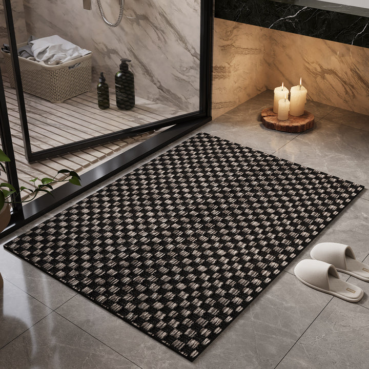 Natural Fiber Bath Mat Kalsten