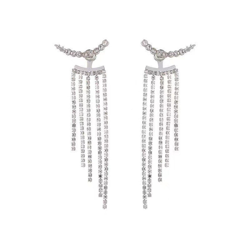Sparkling earrings with drop design Kalsten