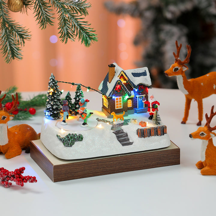 LED Illuminated Christmas Village Scene Decoration Kalsten