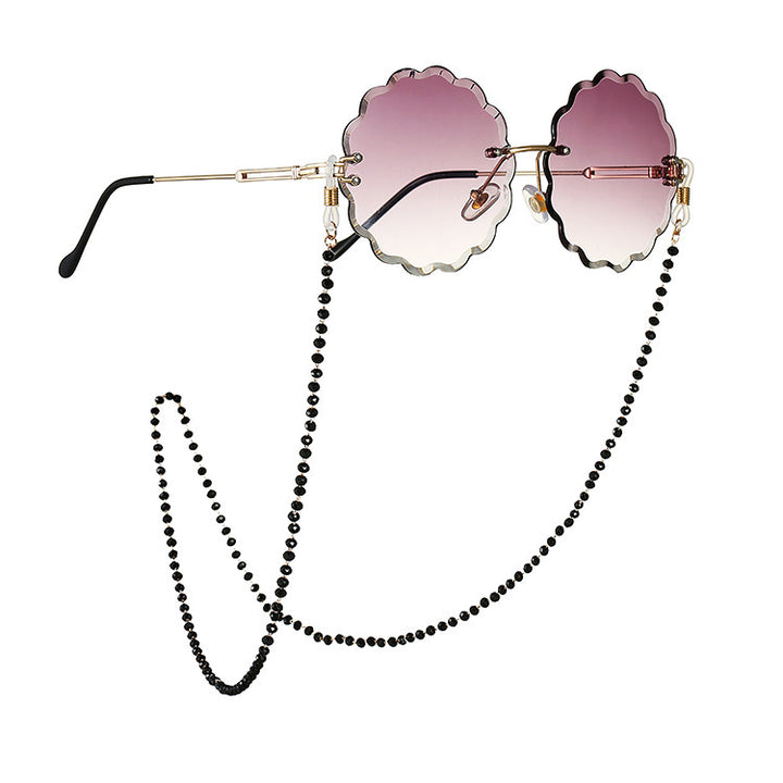 Pearl glasses chain with crystalline shine Kalsten
