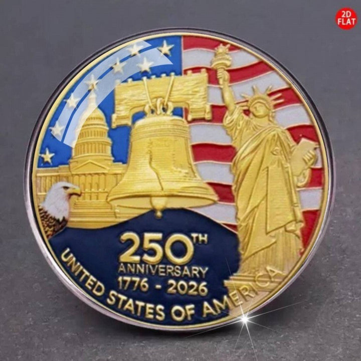 Unisex nan Semiquincentennial commemorative challenge coin medallion Kalsten