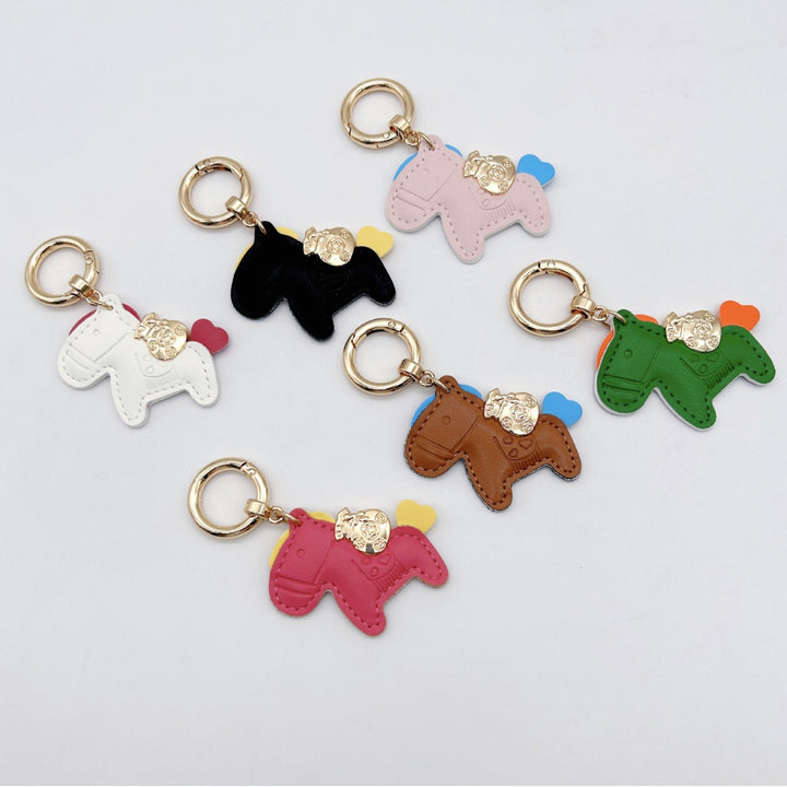 Animal-Shaped Leather Keychain Kalsten