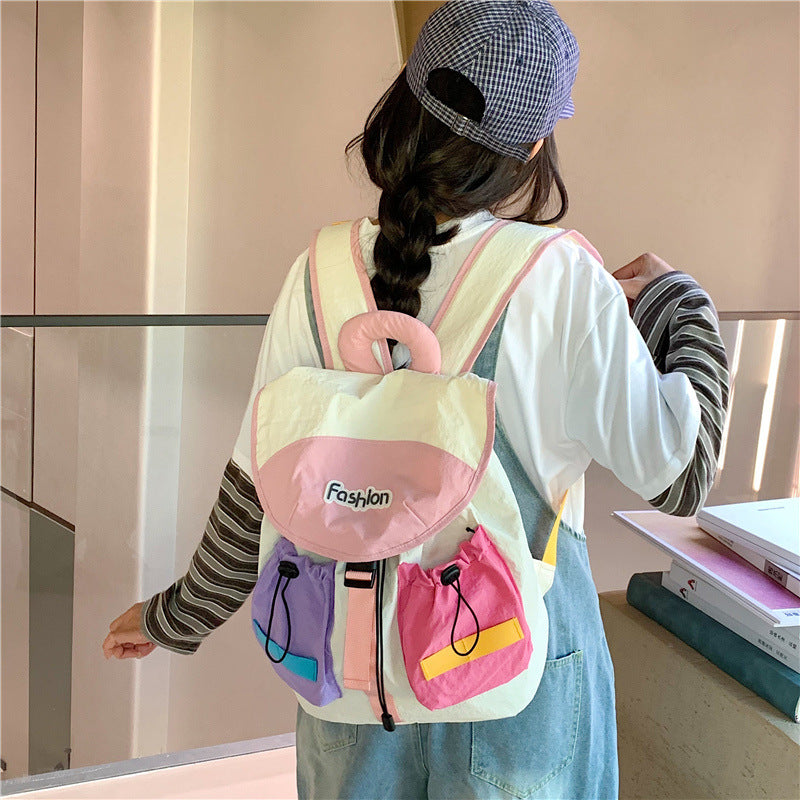 Colorful Multi-Pocket Casual Backpack Kalsten