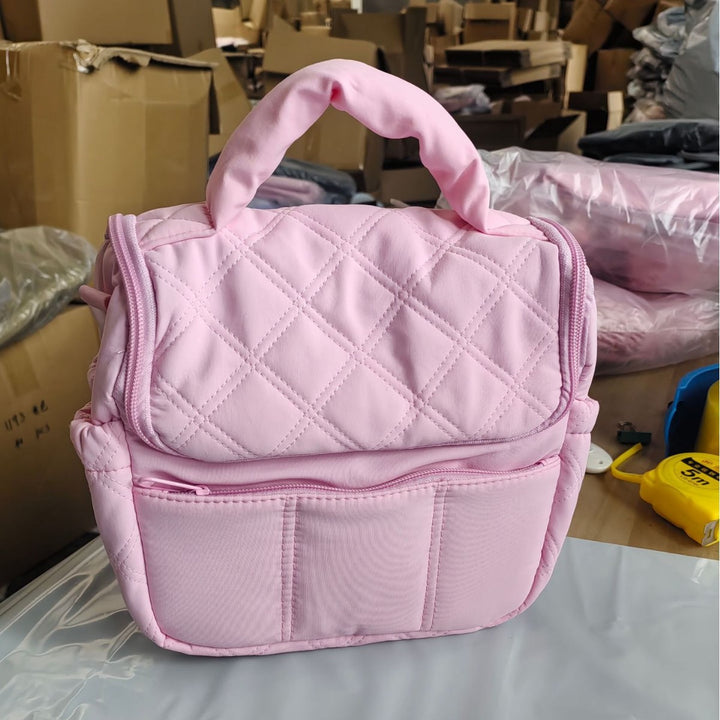 Quilted Multi-Pocket Handbag Kalsten
