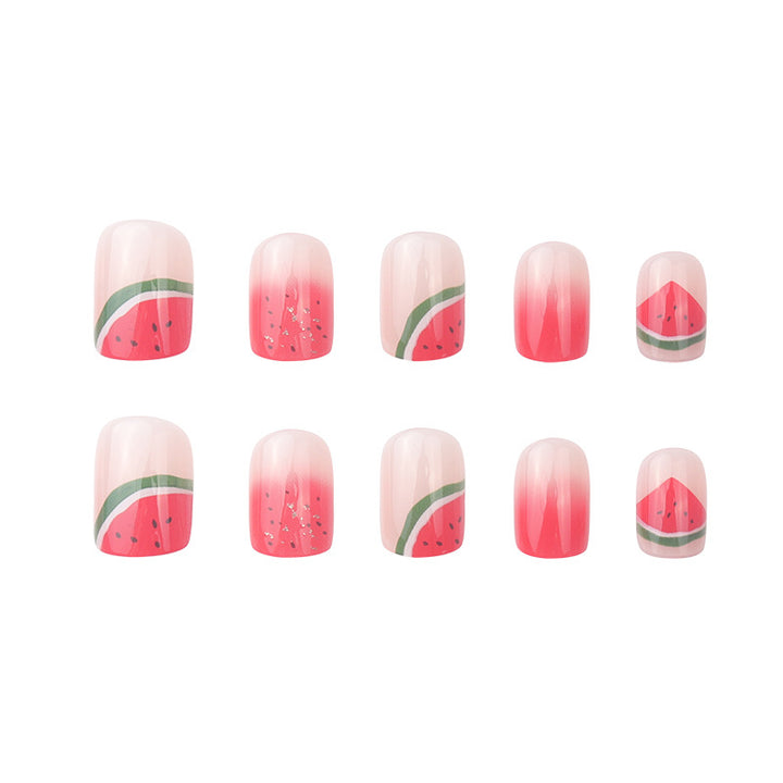 Creative Watermelon-Themed Press-On Nails Kalsten