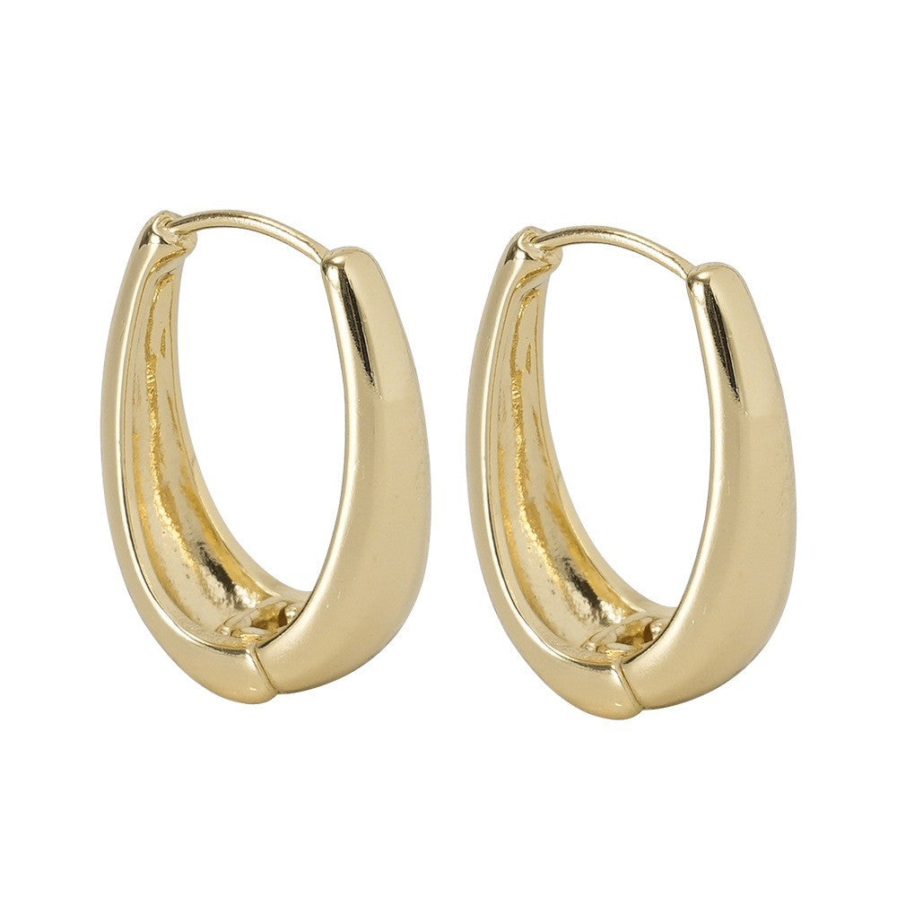 Sleek Curved Huggie Earrings Kalsten