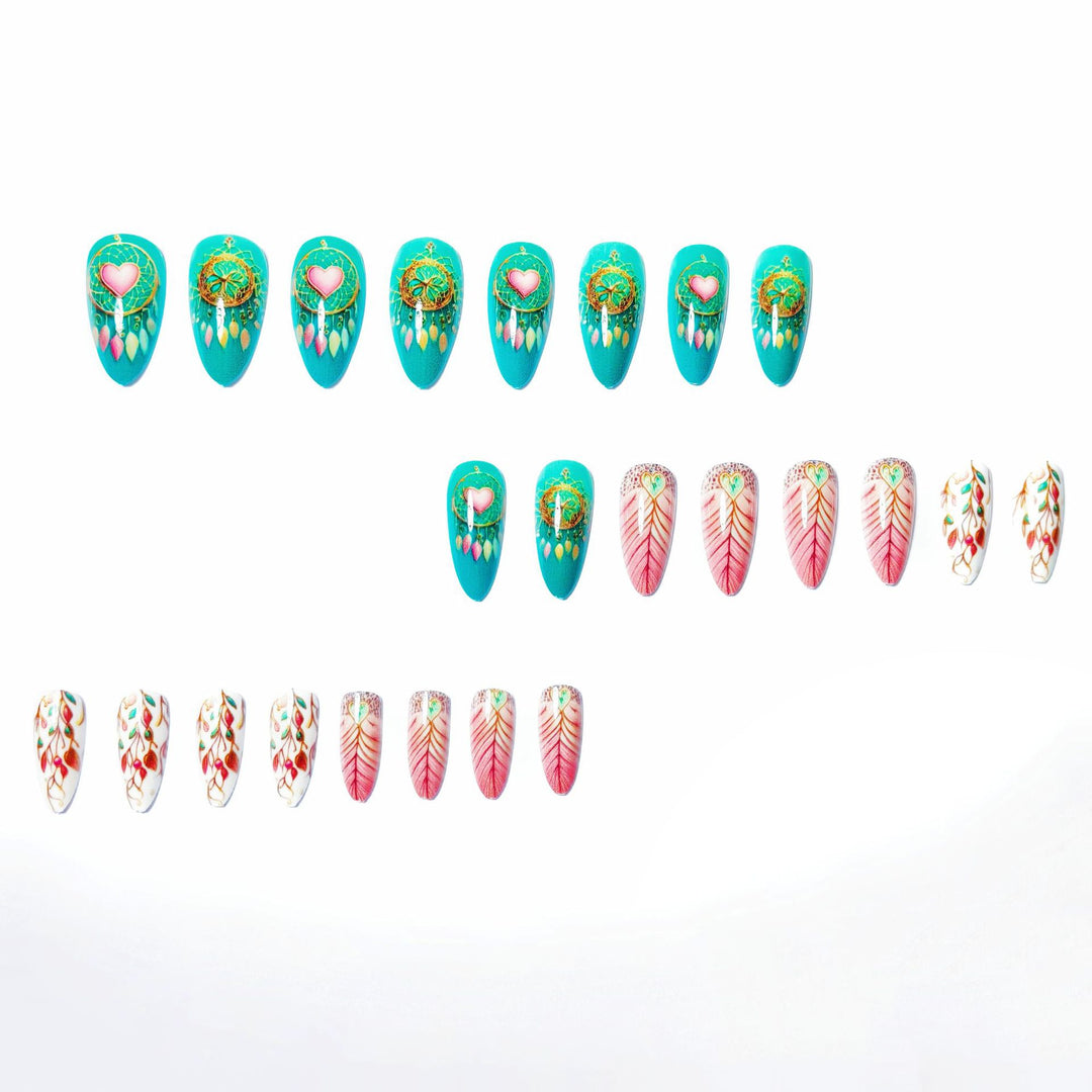 Dreamcatcher-Inspired Artistic Nail Art Kalsten