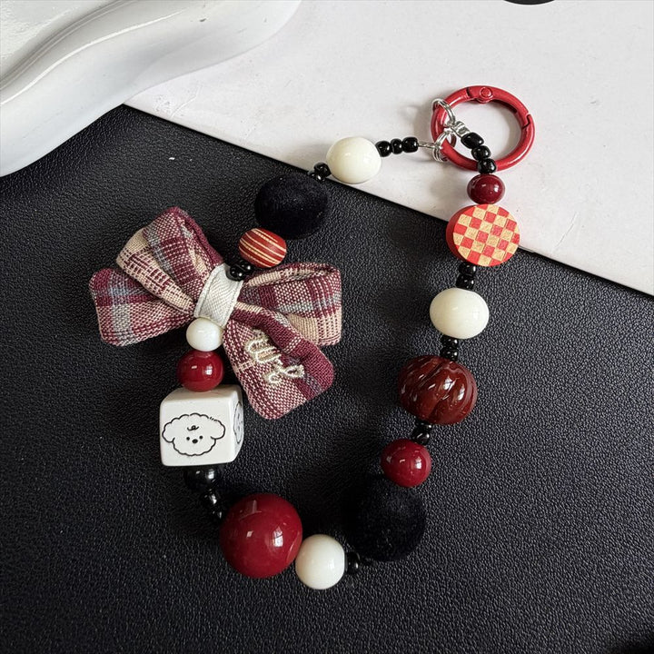 Decorative Beaded Charm Keychain Kalsten 1790135214
