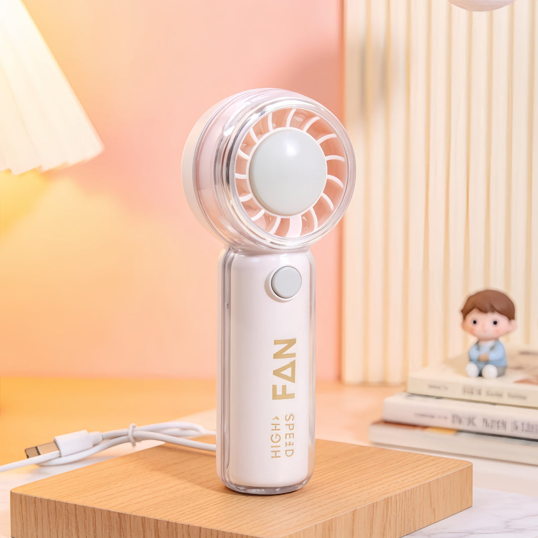 Ladies portable hand fan with playful bear design Kalsten