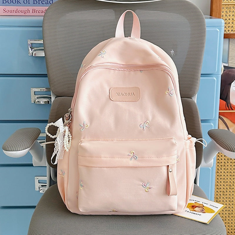 Embroidered Floral Detail Casual Backpack Kalsten