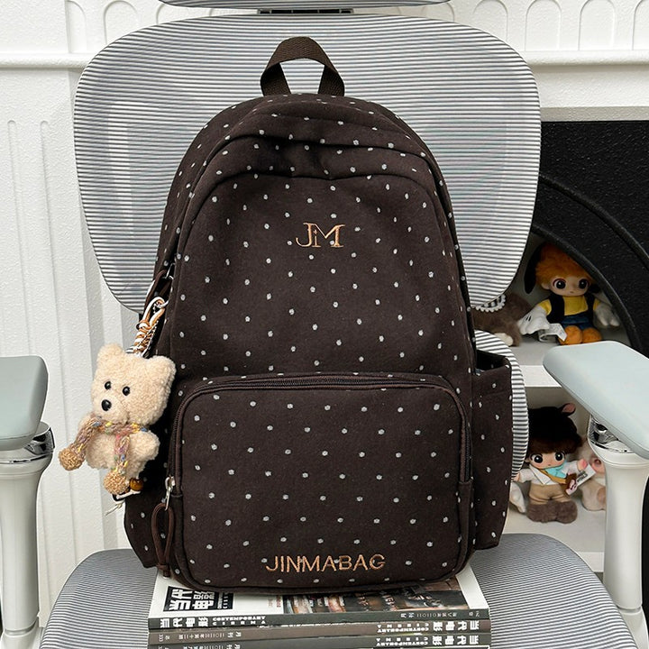 Polka Dot Patterned Backpack Kalsten