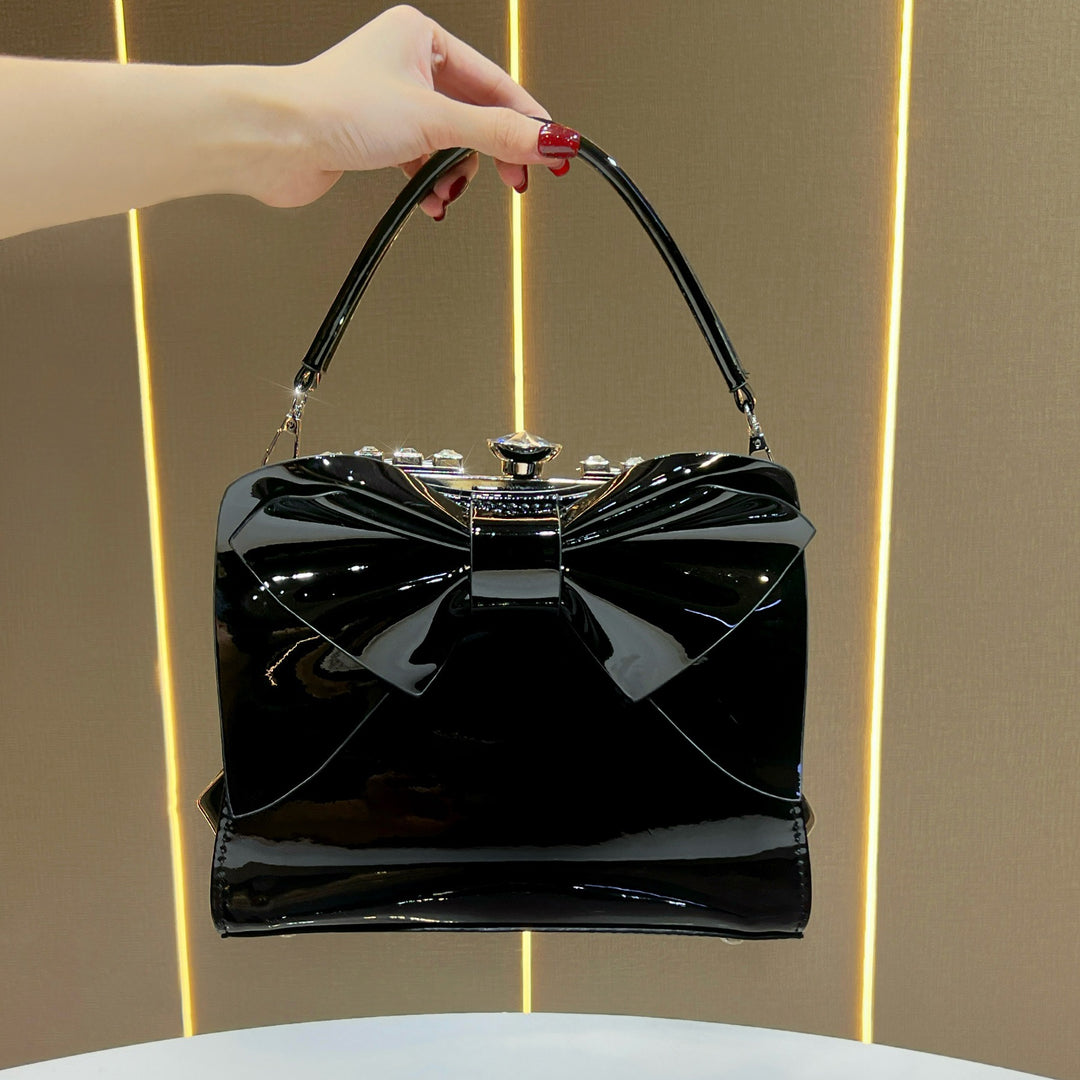 Elegant Bow-Accent Handbag