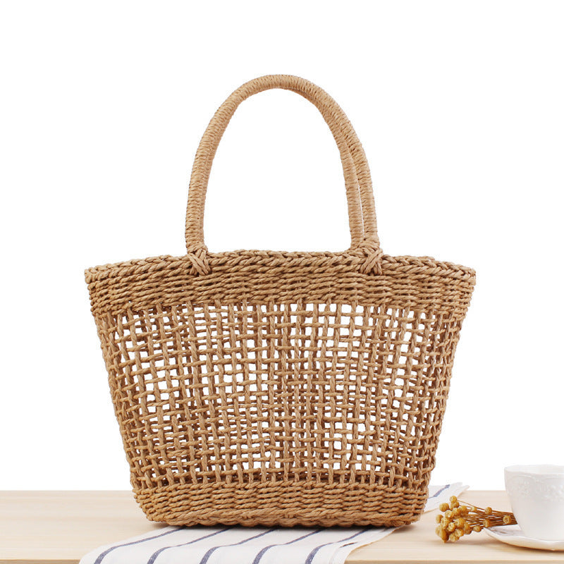 Braided Tote Bag Made of Natural Material Kalsten