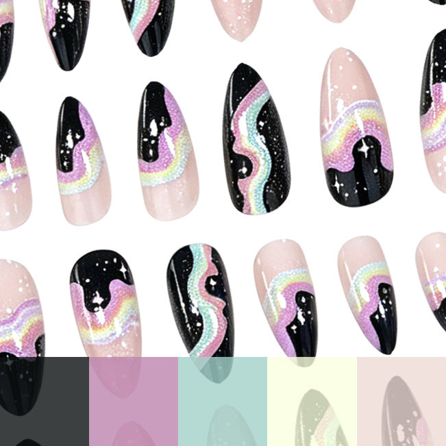 Cosmic Gradient Nail Art Enhancements Kalsten