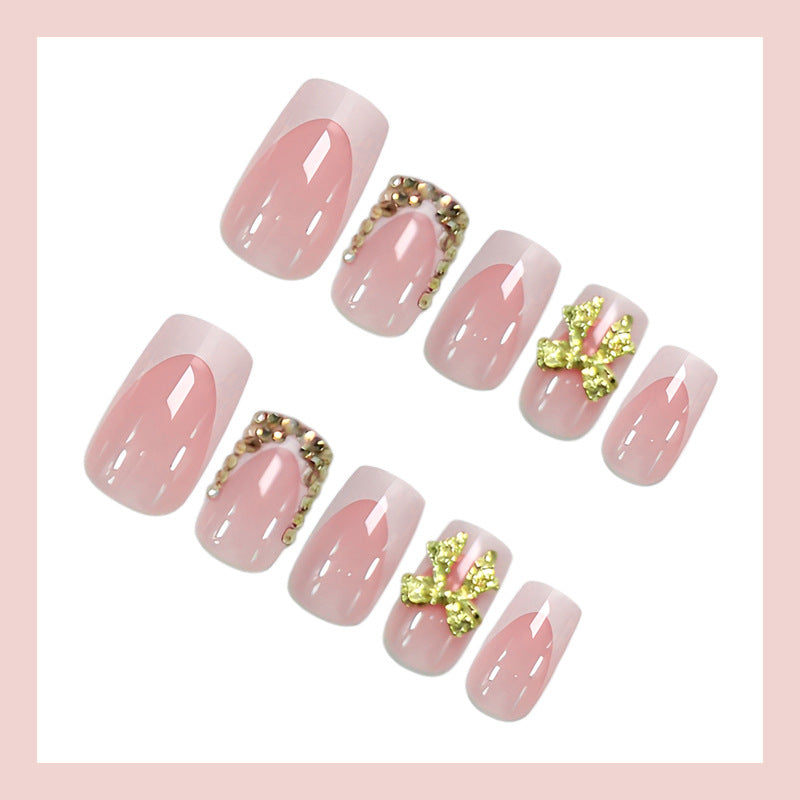 Artificial nail set with glamorous 3D decorations Kalsten