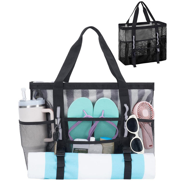 Multifunctional beach bag with mesh design Kalsten