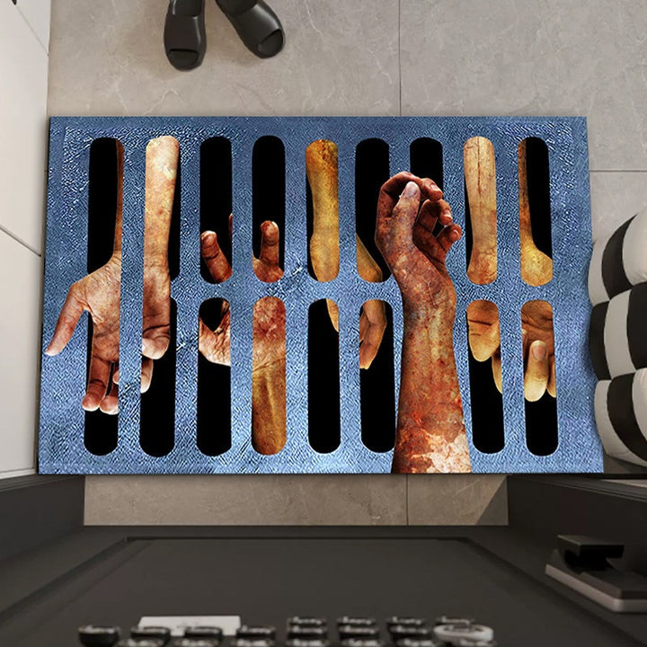 Spooky Halloween-Themed Entrance Mat