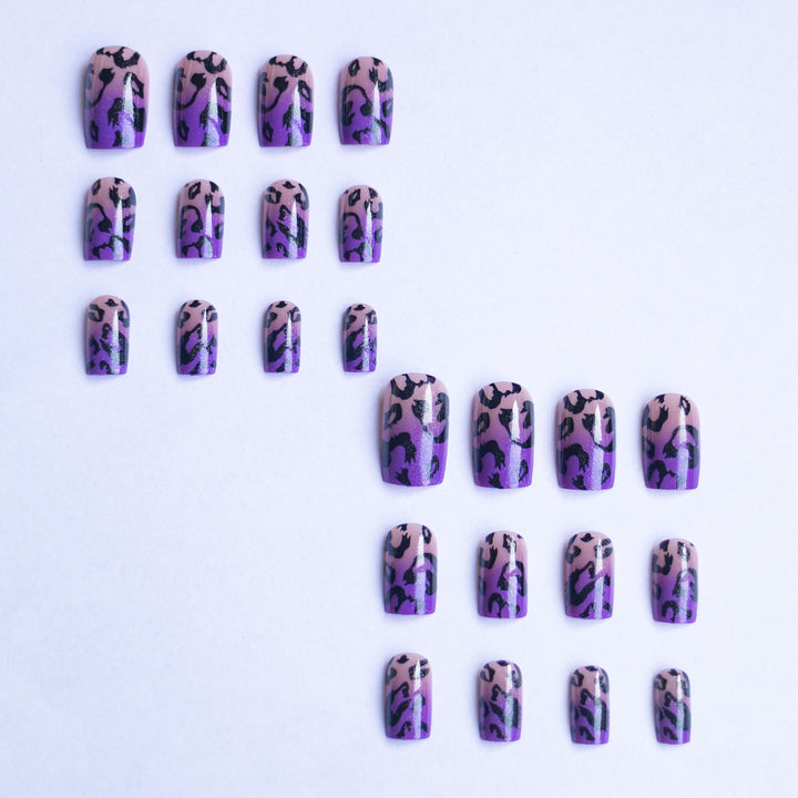 Wild Leopard Print Nail Art Set