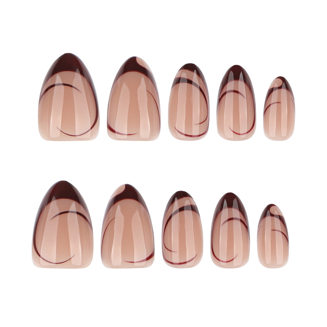 Elegant Nail Art with Filigree Lines and Glitter Accents Kalsten