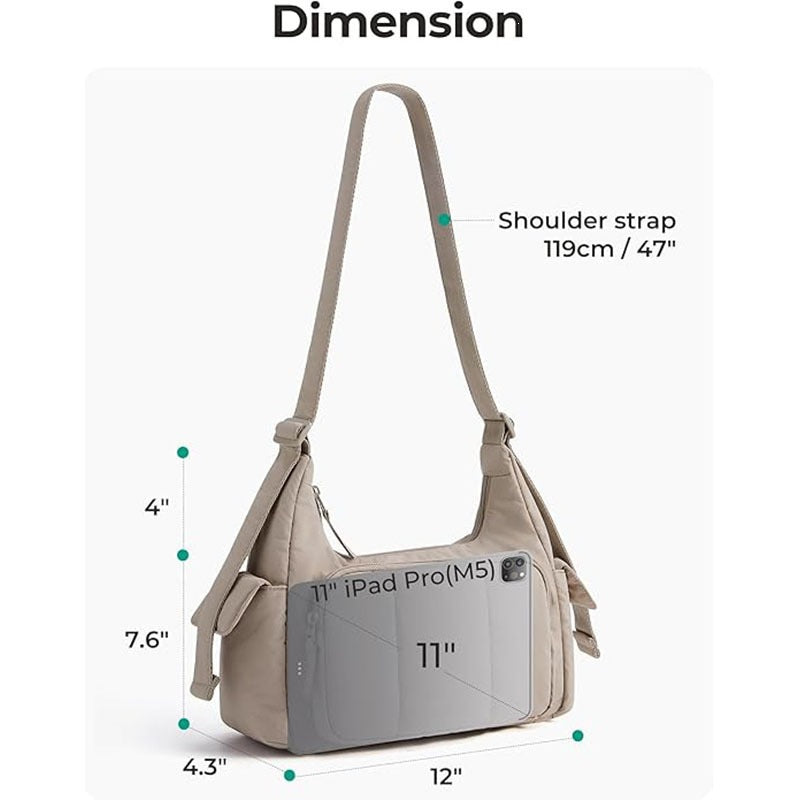 Fashionable shoulder bag with structured padding Kalsten