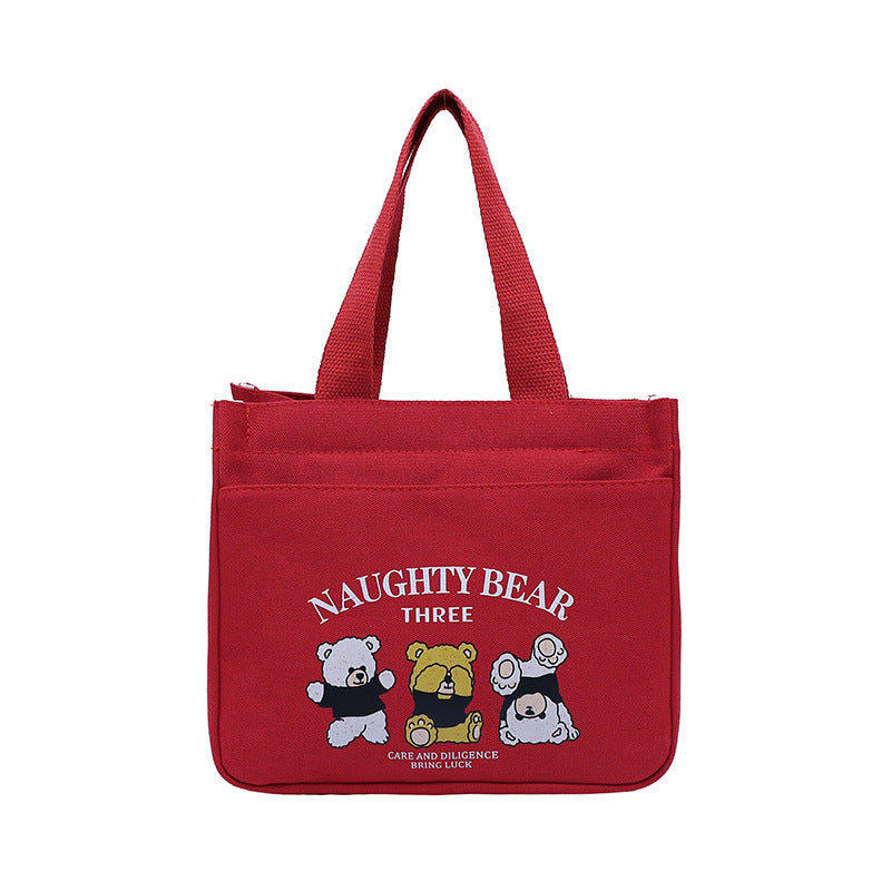 Portable Embroidered Tote Bag