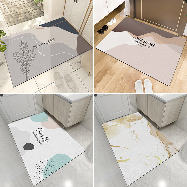 Abstract Design Bath Mat for Bathroom