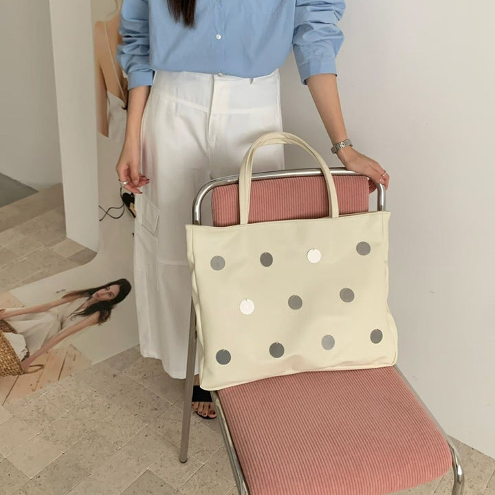 Decorative Polka Dot Tote Bag