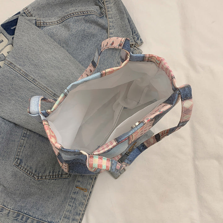 Stylish Patchwork Tote Bag