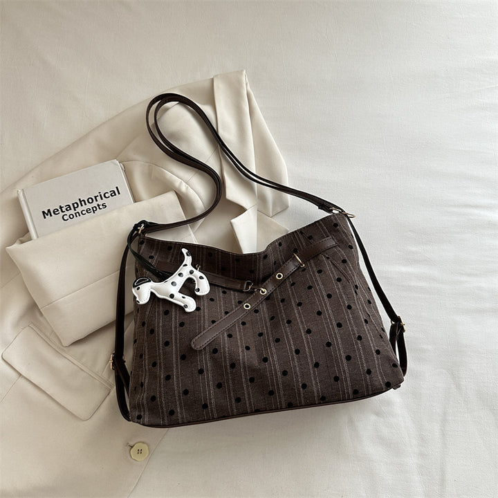 Stylish Pet-Accented Shoulder Handbag
