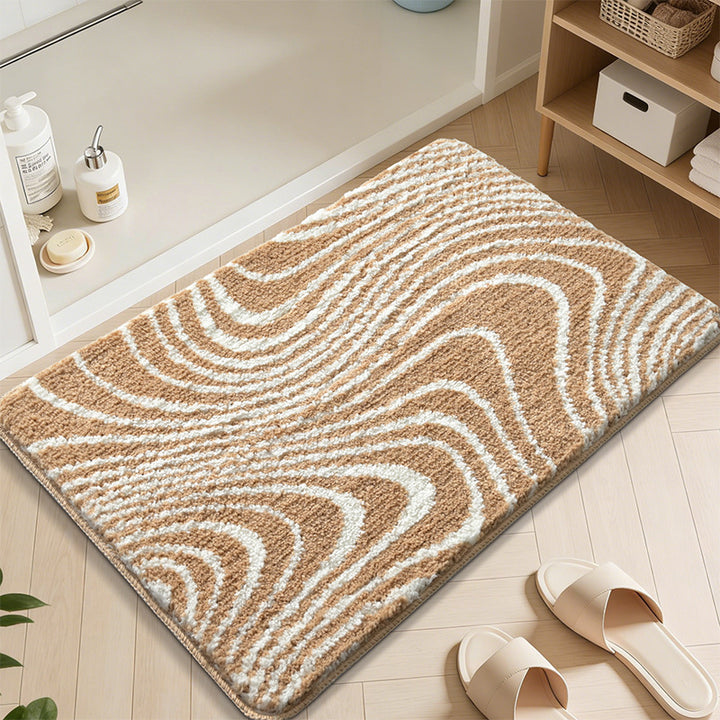 Abstract Wave Pattern Bath Mat Kalsten