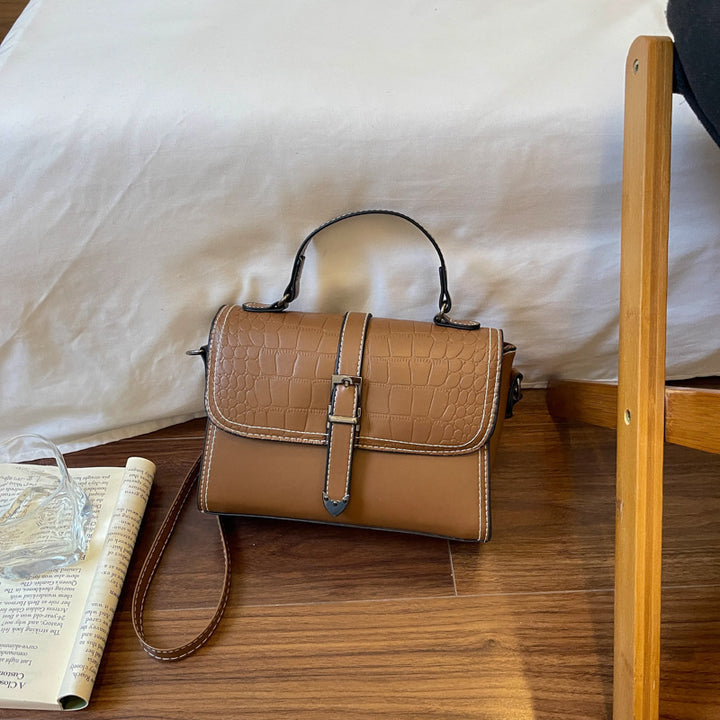 Elegant Crocodile Pattern Handbag