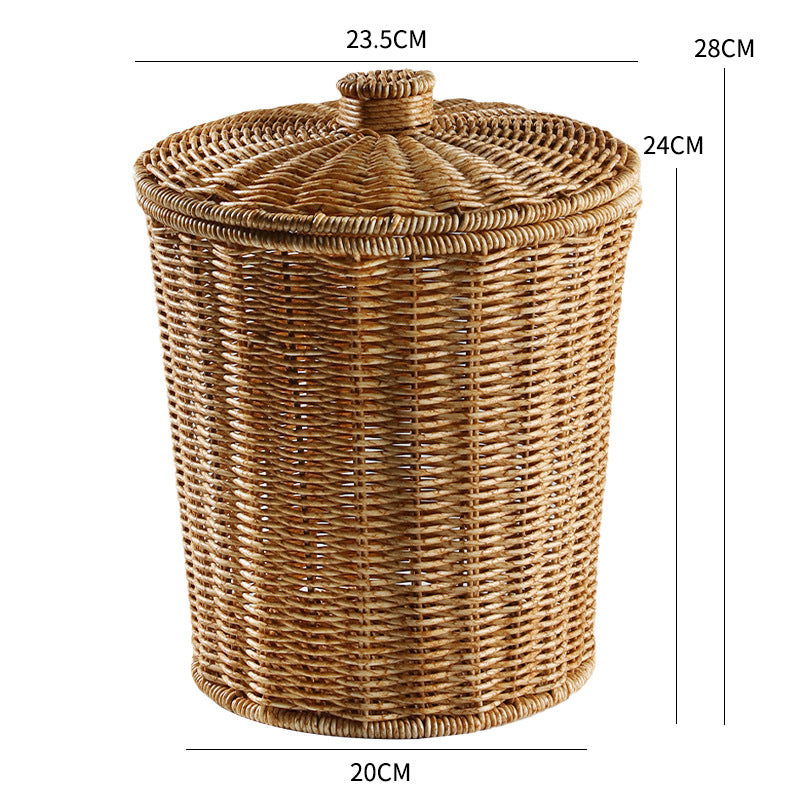 Eco-Friendly Wicker Waste Basket Kalsten