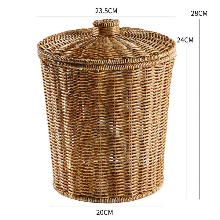 Eco-Friendly Wicker Waste Basket Kalsten