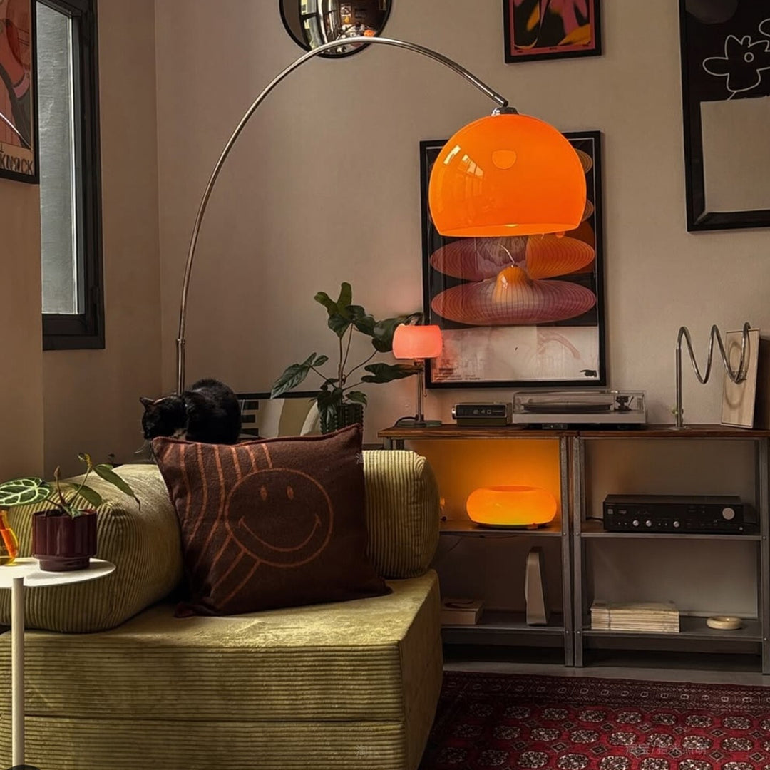 Curvilinear Arc Floor Lamp