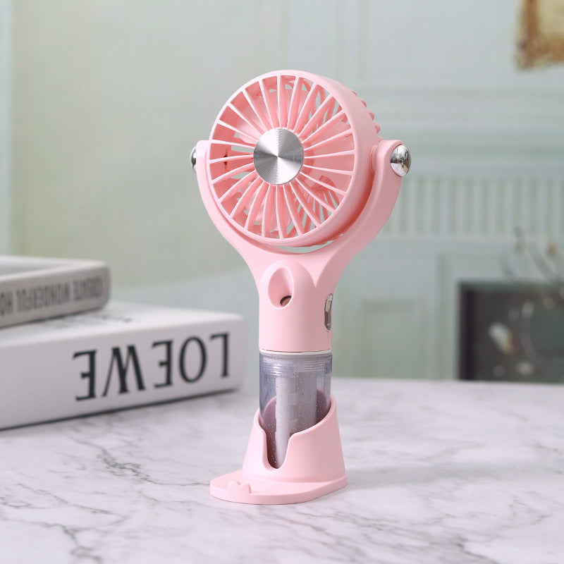 Unisex Portable Fog Fan with USB Charging Function and Flexible Tilt Mechanism Kalsten