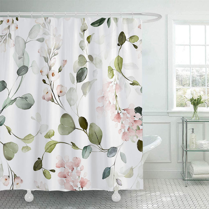 Floral Patterned Shower Curtain Kalsten