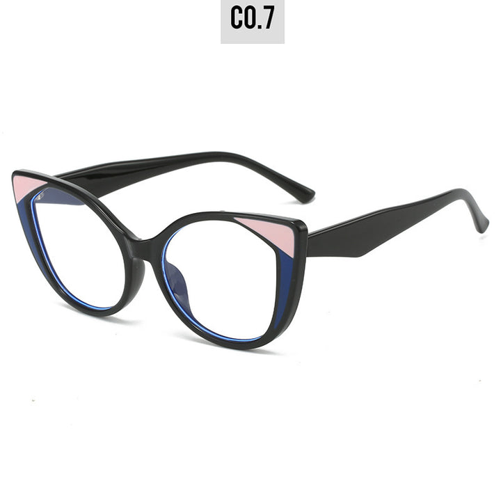 Women's Cat-Eye Glasses with Floral Design and Adjustable Nose Bridge Kalsten